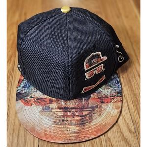 Jumbie Artist Series Grass Roots Hat. Hemp/Satin 7 3/8. EDM/Jam Festival Hat